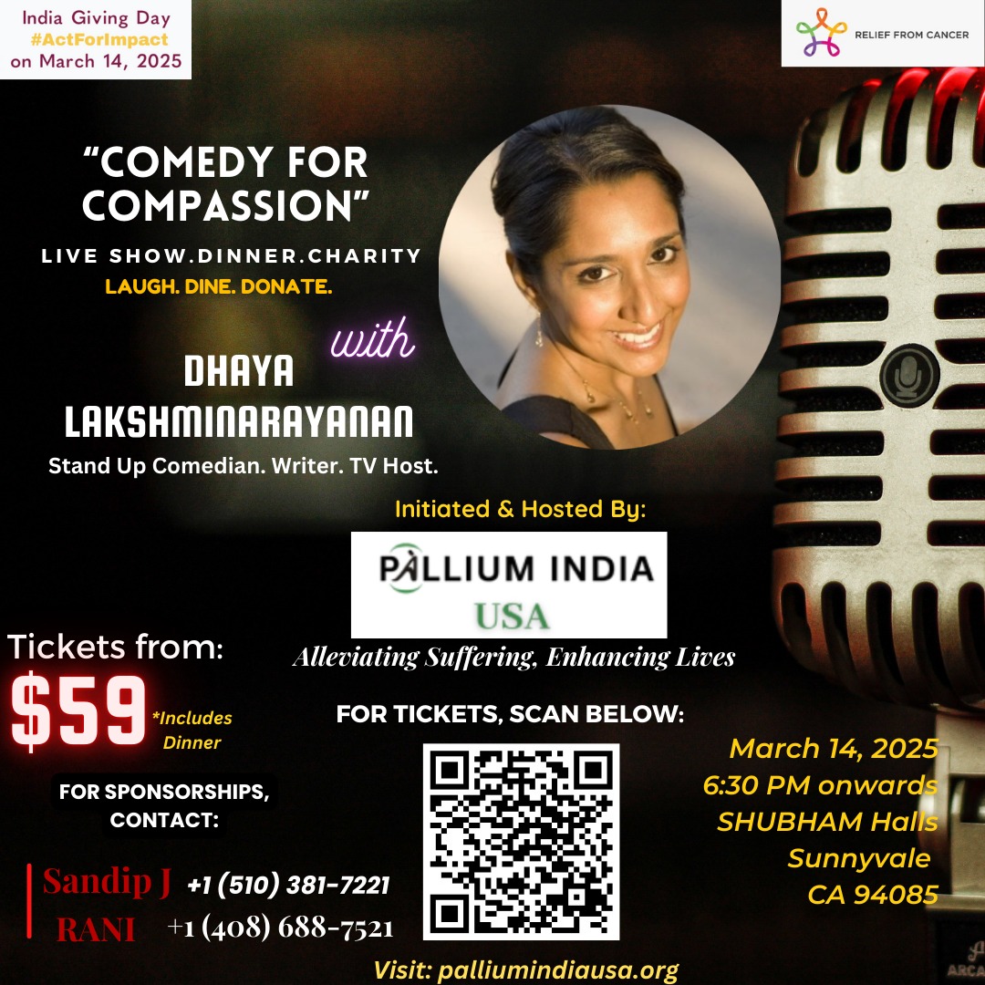 “Comedy for Compassion” with Dhaya Lakshminarayanan  “Live Show, Dinner and Fundraising”